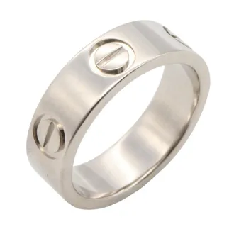 Cartier Silver White Gold (18K) Band Ring (Pre-Owned)