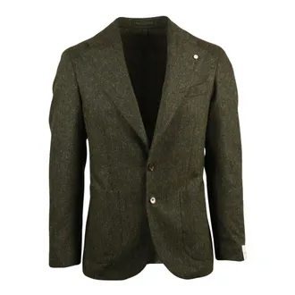 L.B.M. 1911 L.b.m. 1911, Jassen, Heren, Groen, XL, Wol, Giacca Stondata