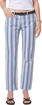 Citizens Of Humanity Anissa Straight Leg Jeans in Blue/white Stripe at Nordstrom, Size 26
