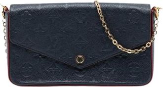 Louis Vuitton Pre-owned Cross Body Bags, female, Blue, Size: ONE SIZE Pre-owned Pochette Felicie