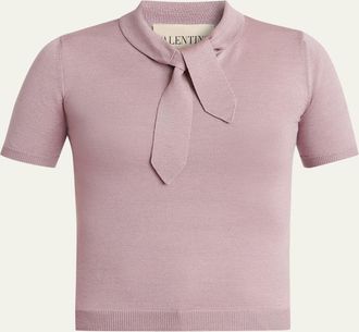 Valentino Garavani Tieneck Knit Top