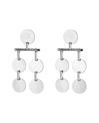 Eddie Borgo Rhodium Plated Chandelier Earrings