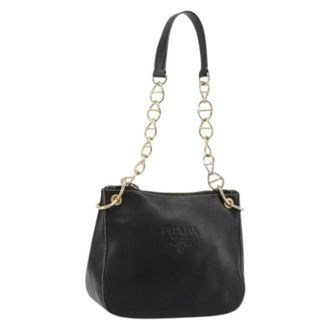 Prada Pre-owned Shoulder Bags, female, Black, Size: ONE SIZE Pre-owned Vintage Shoulder Bag