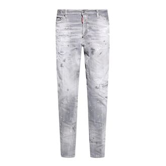 Dsquared2 Mens Light Grey Skater Jeans Cotton - Size 34 (Waist)