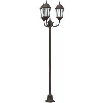 vidaXL Vidaxl - Poste De Luz De Jard&iacute;n Bronce Aluminio, Cristal