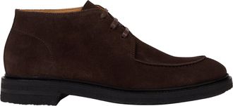 Paul Smith Brown Rounded-Toe Suede Jerry Chukka Boots