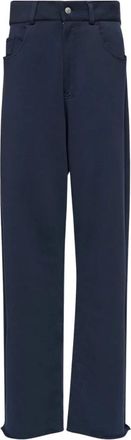 Maison Margiela Dames, Broeken, Blauw, Maat: S