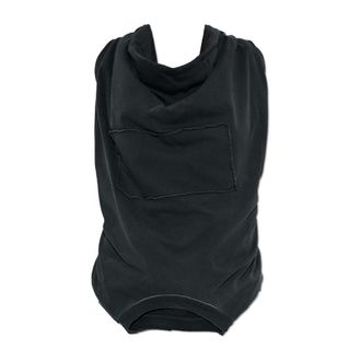 Maison Margiela Tops, Dames, Zwart, S, Katoen, Mouwloze Top