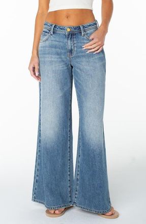 Roxy Refuge Retro Wide Leg Jeans in Playa Petl at Nordstrom, Size 31