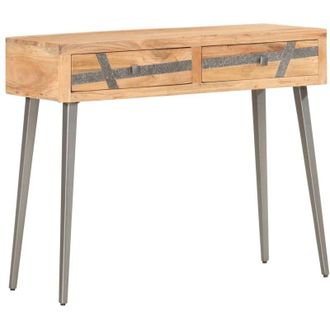 vidaXL Tavolo Consolle 90x30x75 cm in Legno Massello di Acacia - Vidaxl