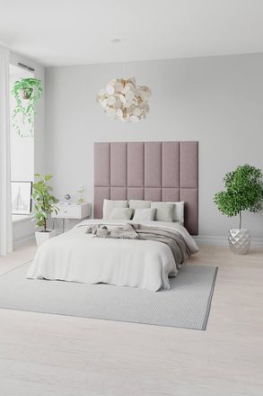 Aspire Home Accents EasyMount Wall Mounted Upholstered Panels, Modular DIY Headboard in Plush Velvet Fabric (Pack of 8) in Emerald