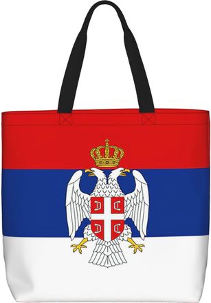 Generic Women Handbag Flag Of Republika Srpska Tote Bag Waterproof Reusable Crossbody Bags, For Wedding, Graduation, Work, Birthday, School