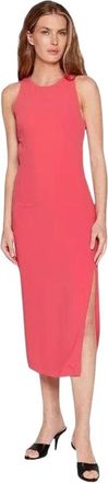 Patrizia Pepe Midi Jurk - Dames - Casual kleedjes - Rood - S - Polyester - Kleedjes