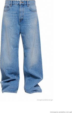Nine In The Morning Blue Tito Relaxed Fit Baggy Jeans