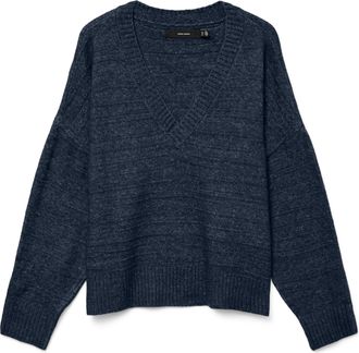 Vero Moda Strickpullover »VMBOOM STRUCTURE LS V-NECK PULLOVER BOO«