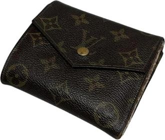 Louis Vuitton Pre-owned Lederen Portemonnee - unisex - Vintage Accessoires - Bruin - ONE Size - Leer - Vintage