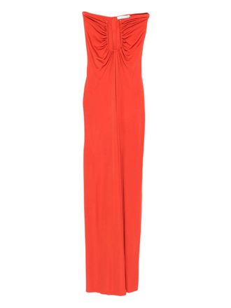 CHRISTOPHER ESBER Arced Palm maxi dress - Orange