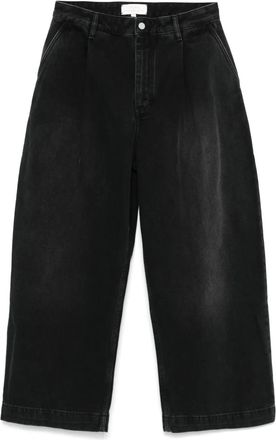 STUDIO NICHOLSON Puch pleated jeans - Black