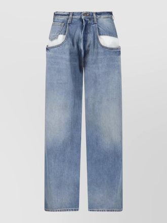Maison Margiela straight trousers belt loops front and back pockets