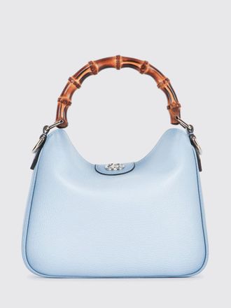 Gucci Mini borsa Diana in pelle a grana con manico in bamb&ugrave; e logo GG