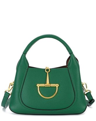 Tiffany & Fred Pebbled Leather Top Handle Shoulder Bag