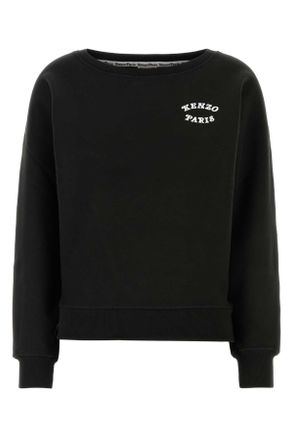 Kenzo Black Cotton Sweatshirt