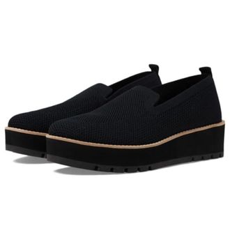 Eileen Fisher Ergos Loafer Womens Black Slip On Platform Shoes ZOGG2929