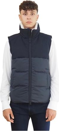 AT.P. CO Gewatteerd herenvest twee stoffen - Heren - Bodywarmers - Blauw - M - Jassen