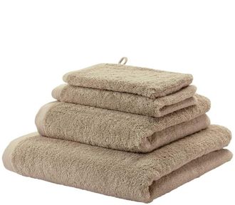 Aquanova Jacquard gewebtes Design Handtuch London Almond - in verschiedenen Gr&ouml;ssen