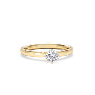 The Diamond Store Half Carat Diamond Engagement Ring Low Chloe Lab F/VS1 18K Gold