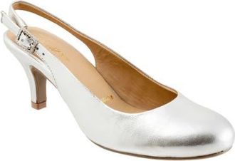 Trotters Lexi Slingback Pump in Silver at Nordstrom, Size 10.5