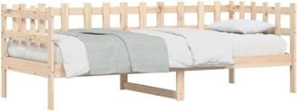 vidaXL Sof&aacute; Cama Sin Colch&oacute;n Madera Maciza De Pino 80x200 Cm Vidaxl
