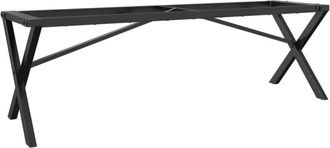 vidaXL Patas de mesa de centro estructura x acero 140x30x43 cm Vidaxl