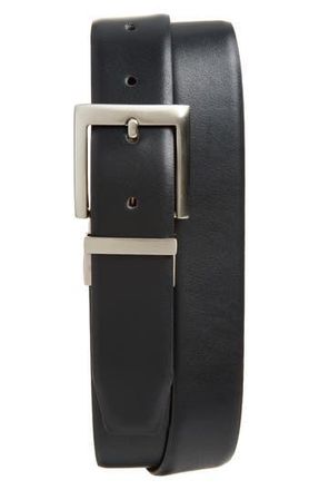 Karl Lagerfeld Reversible Leather Belt in Black/Cognac at Nordstrom Rack, Size 30