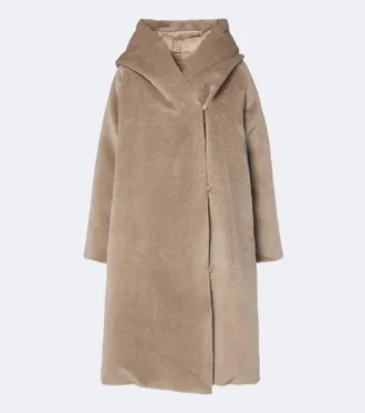 Max Mara Abrigo de plumas reversible The Cube de alpaca y lana