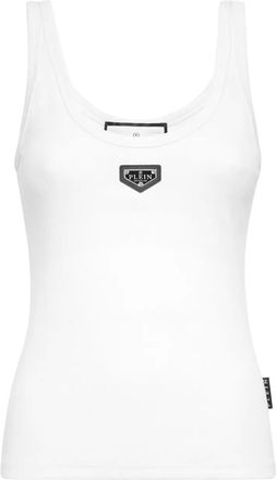 Philipp Plein Canotta a coste - Bianco