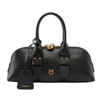 Pinko Escape Bag - Dames - Handtassen - Zwart - ONE Size - Katoen - Tassen