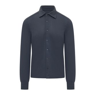 Malo Casual Shirts, male, Blue, Size: 3XL Long-sleeve Shirt