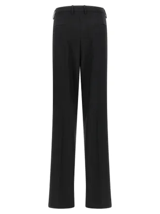 Tagliatore Virgin Wool Tailored Trousers - Black
