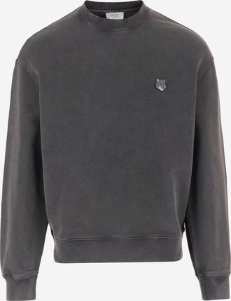 Maison Kitsun&eacute; Katoenen sweatshirt van Maison Kitsune met geborduurd voslogo