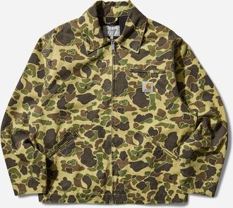 Carhartt Work in Progress Men s Duck Detroit Jacket Green (Stone Washed)