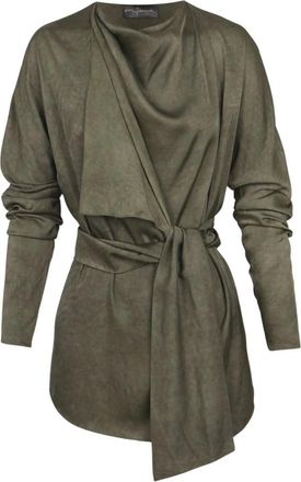 Cortana Odisea Jacket - Dames - Kimonos - Groen - XL - Satijn - Overhemden