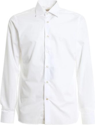 Borriello Formal Shirt - Heren - Zakelijke Overhemden - Wit - 3XL - Katoen - Overhemden