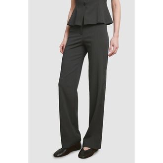Mango Straight Leg Pants in Grey at Nordstrom, Size Xx-Small