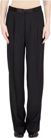 Maison Margiela Pantalones de sastre de pierna ancha - Trousers - Mujer - Negro - XS