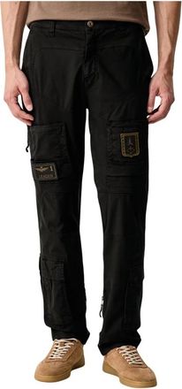 Aeronautica Cargo Broek - Heren - Straight fit broeken - Zwart - L - Katoen - Broeken