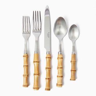 Mrs. Alice Wooden Cutlery Set (5 Piece) - US in Neutral at Nordstrom