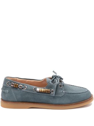 Pinko lace-up fastening loafers - Blu