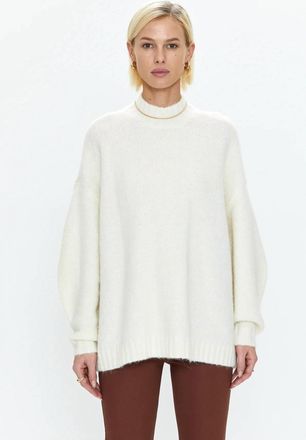 Pistola Denim Carlen Mock Neck Sweater In Ecru