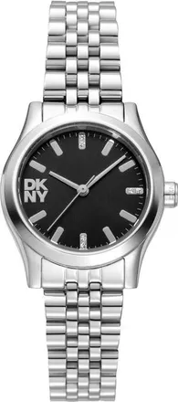 DKNY L 156 Bracelet Watch in Black/silver at Nordstrom